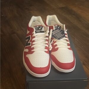 New Balance Court Sneakers in Red and White